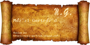 Mözl Gertrúd névjegykártya